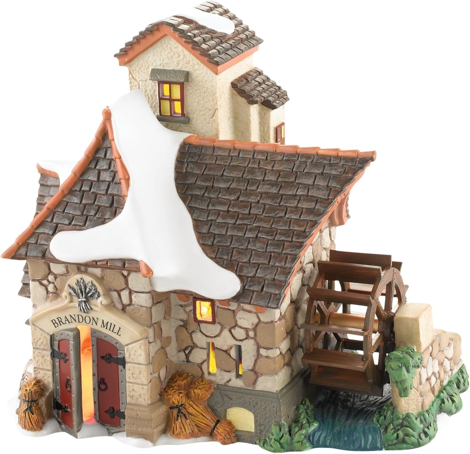 Dept 56 Dicken\'s Village Brandon Mill Animated Building 4025255 New Ships Free
