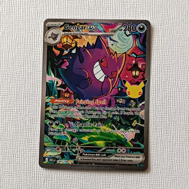 Gengar EX SIR 154/128 Pokémon 30th Anniversary Near Mint English Rare Holo