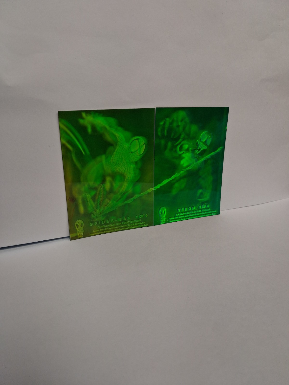 1994 Marvel Fleer Amazing Spider-Man 1st Edition & Venom Hologram#2 of 4,#3 of 4 1994 Marvel Fleer Amazing Spider-Man 1st Edition & Venom Hologram#2 of 4,#3 of 4
