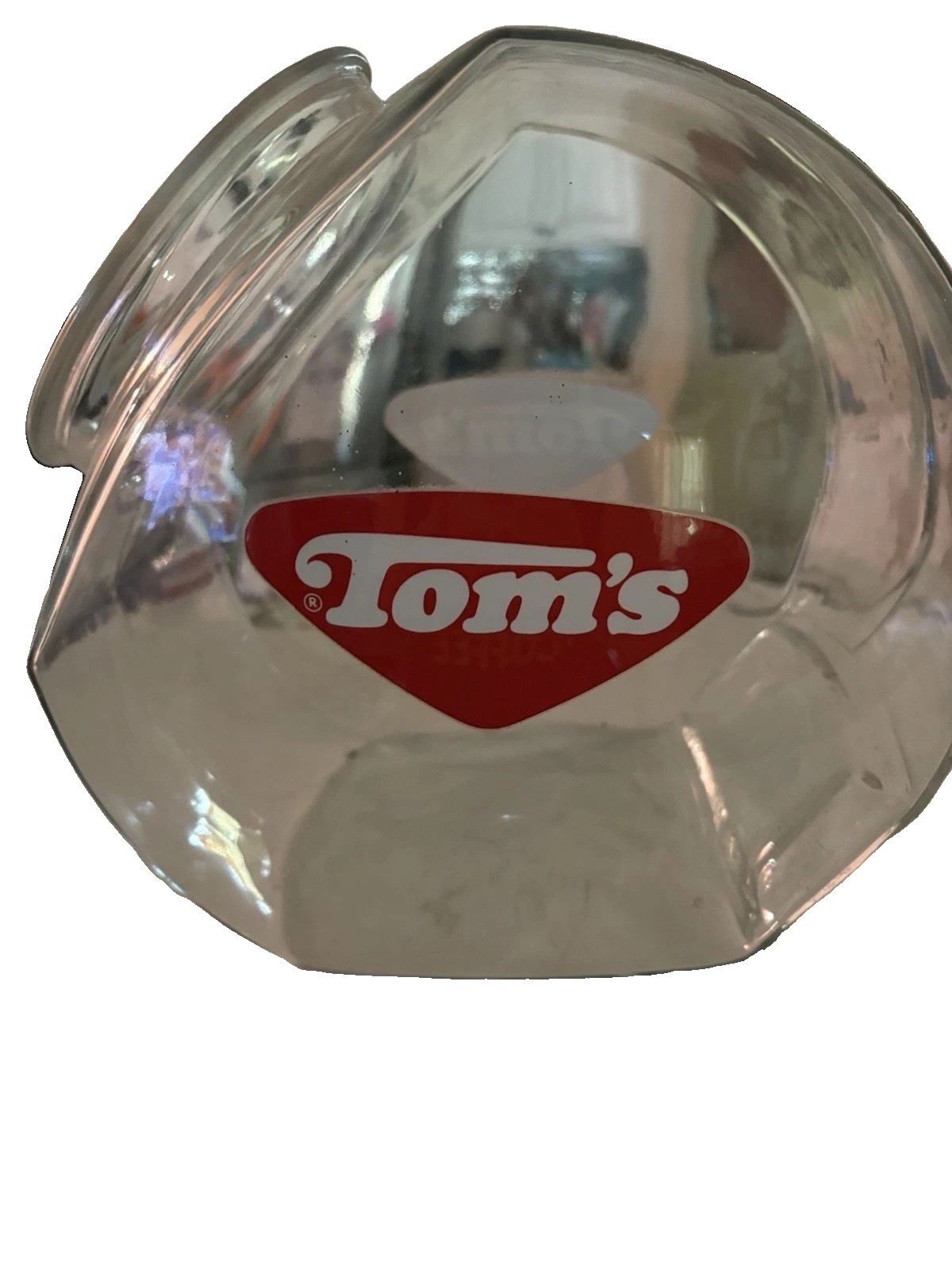 Antique Tom’s Jar Clear Glass No Lid Antique Tom’s Jar Clear Glass No Lid