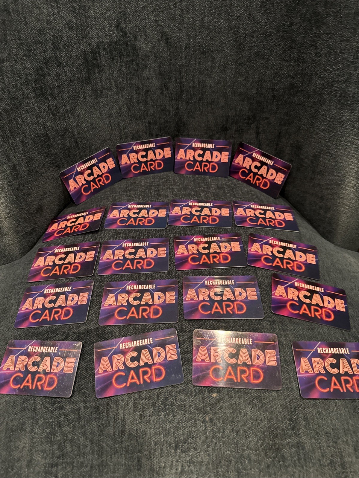 🔥 Lot of 20 Empty Bowlero Arcade Cards - Reloadable Fun Awaits Zero balance 🔥