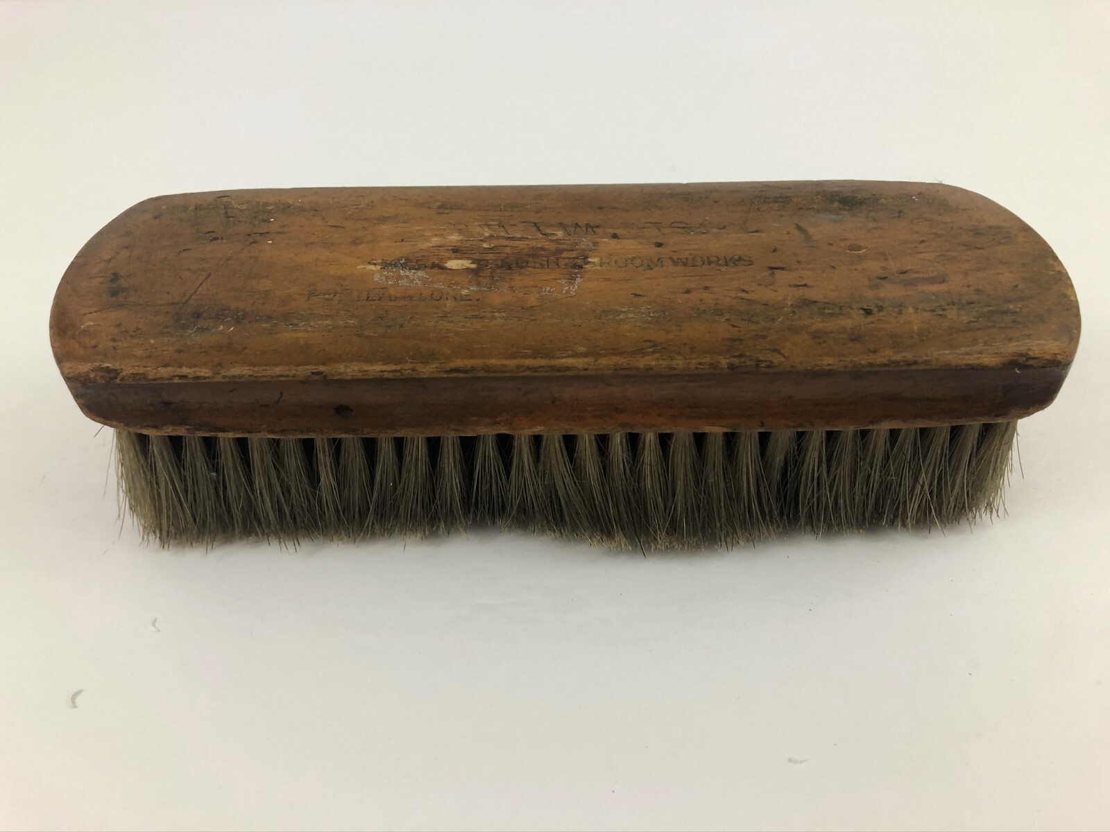 American Brush Broom Works Portland Oregon Vintage Shoe Brush Antique As Is