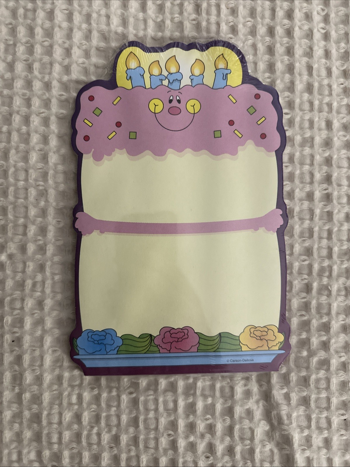 Vintage 90’s Carson Dellosa Birthday Cake Stationary 50 Sheets Sealed