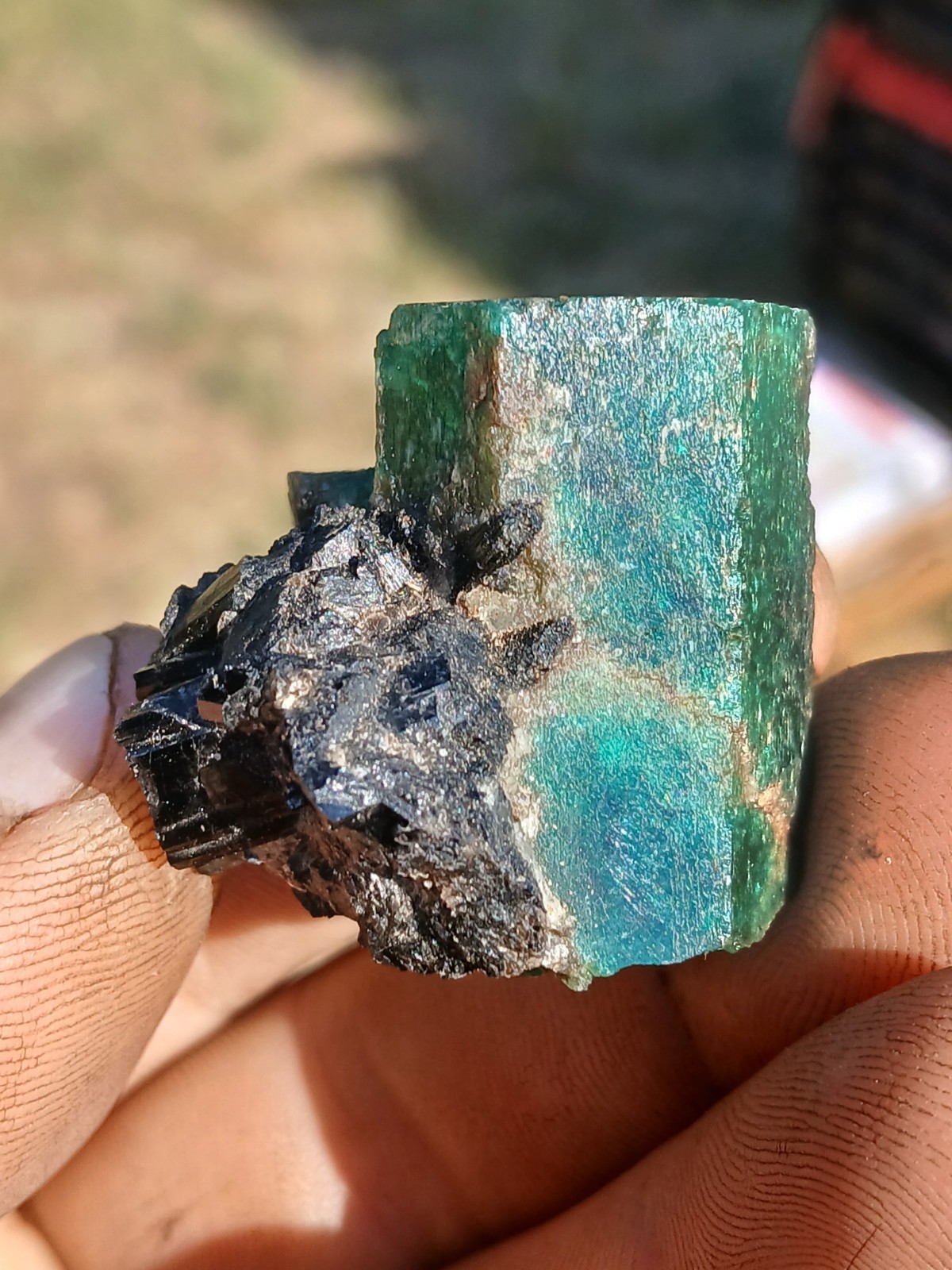 Large Natural Emerald Specimen Zambia Kagem Mine