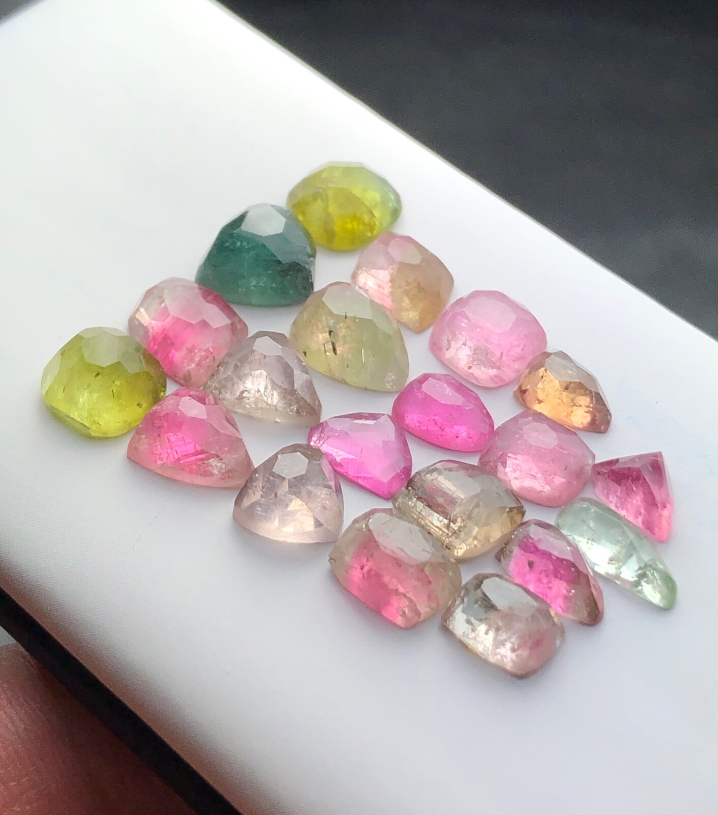 30 Carts Beautiful Mix Color Tourmaline Rosecuts 100% Natural from Afghanistan