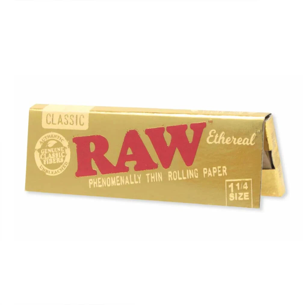 Raw ETHEREAL 1 1/4  ROLLING PAP ERS 50 LVS/PK  *Best Price *USA SHIPPED*