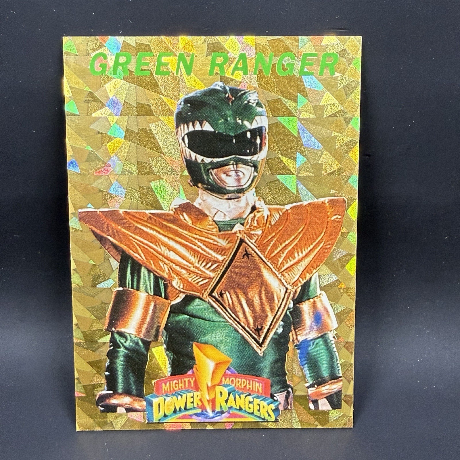 1994 Saban Mighty Morphin Power Rangers Green Ranger Gold Foil Promo Card