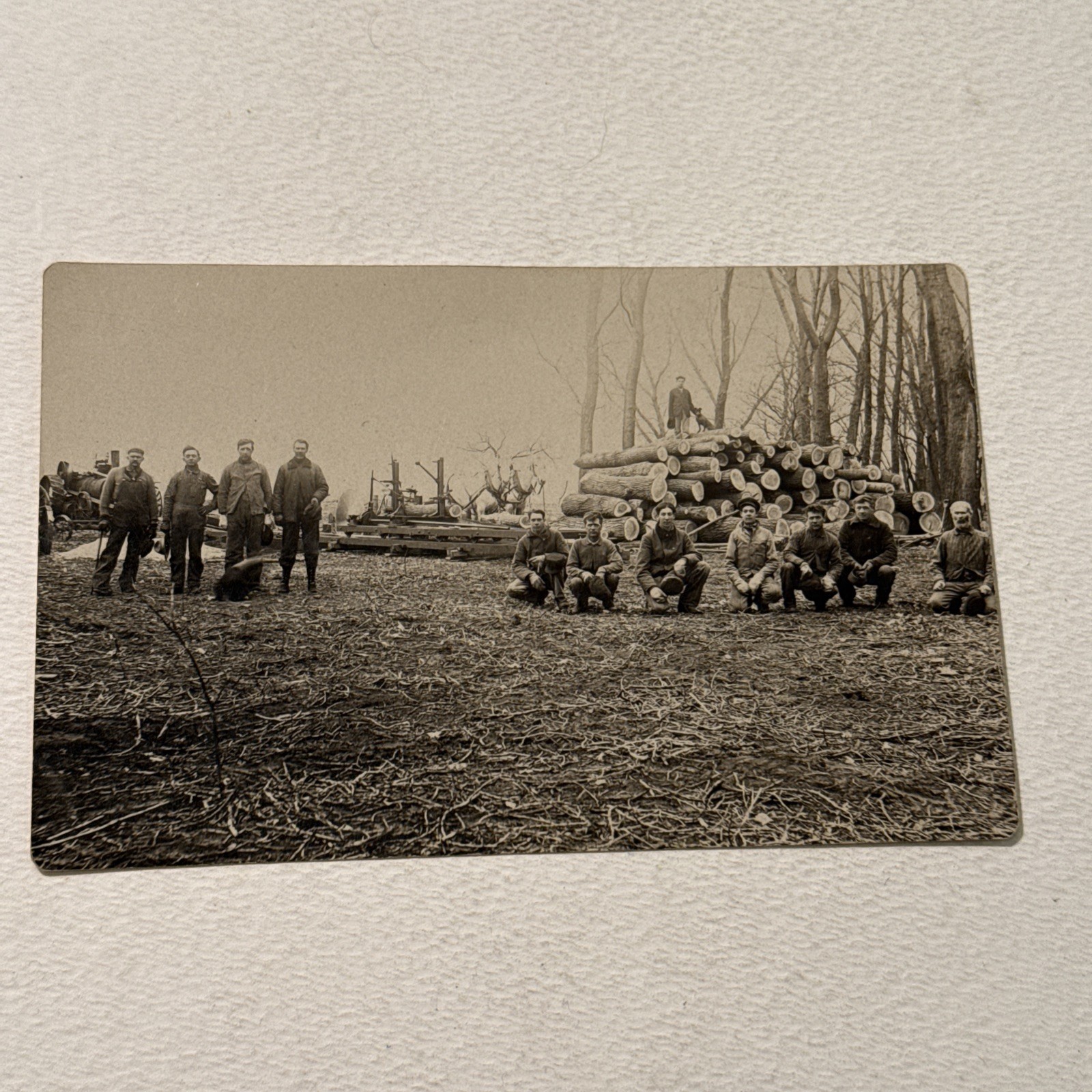 Vintage Real Photo Rppc Tilden Nebraska Cloyd Sawmill Mann Farm Logging Farming