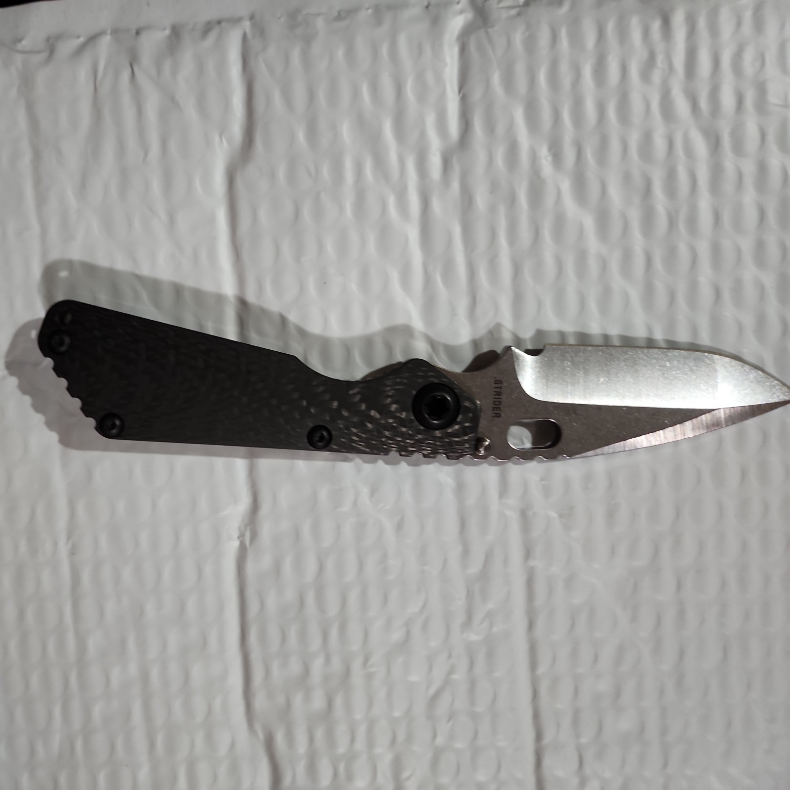 NEW Strider Knives SnG CC Carbon Fiber/Contoured Ti, Spearpoint S30V
