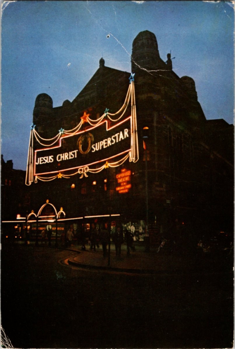 London England postcard PALACE THEATRE JESUS CHRIST SUPERSTAR 9/12 BR6819