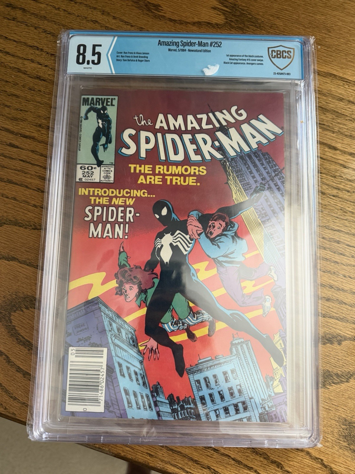 The Amazing Spider-Man #252 Newsstand Variant (Marvel Comics May 1984)