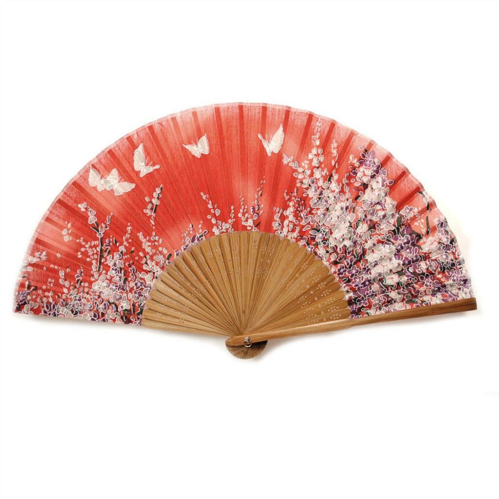 SILK HAND FAN 8\