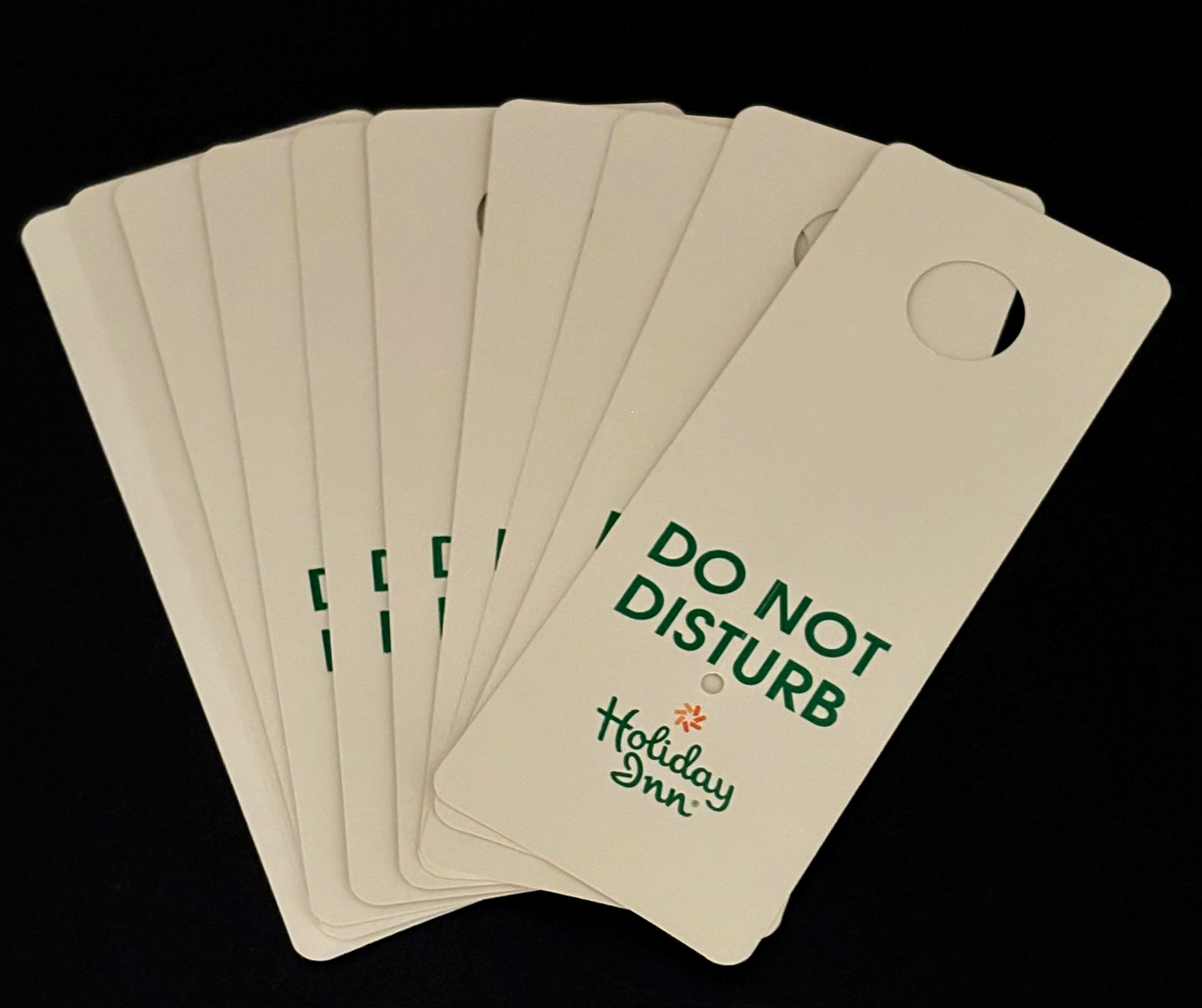 VINTAGE ⭐ LOT OF 10 ⭐ GREY HOLIDAY INN OLD DO NOT DISTURB HOTEL DOOR HANGERS