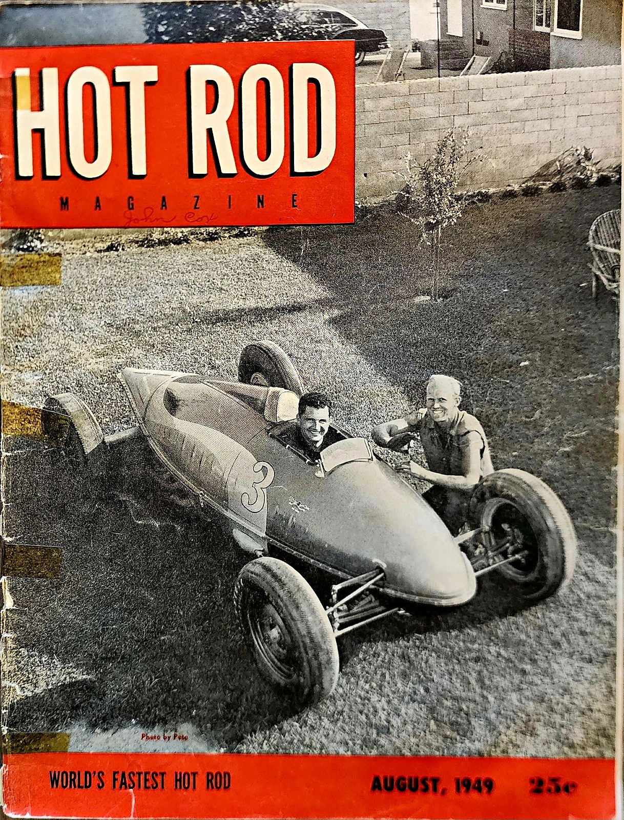 Vintage August 1949 Hot Rod Magazine World\'s Fastest Hot Rod