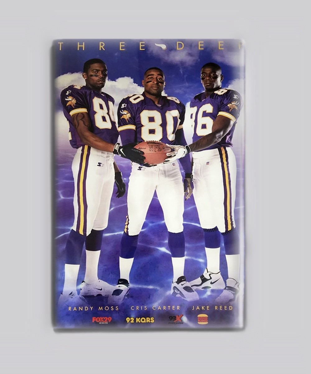 Minnesota Vikings Randy Moss Cris Carter Three Deep 2
