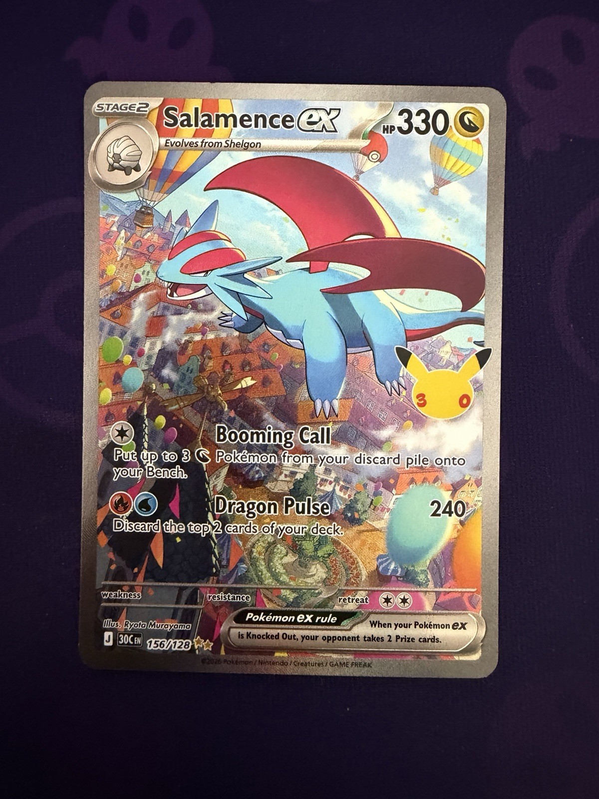 Pokémon TCG - Salamence ex 156 - 30th Anniversary
