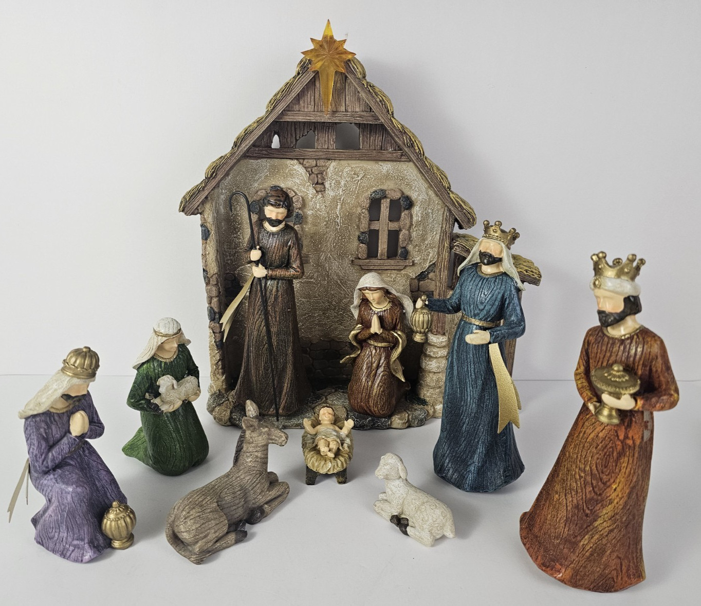St Nicolas Square Nativity Set Christmas 10PC