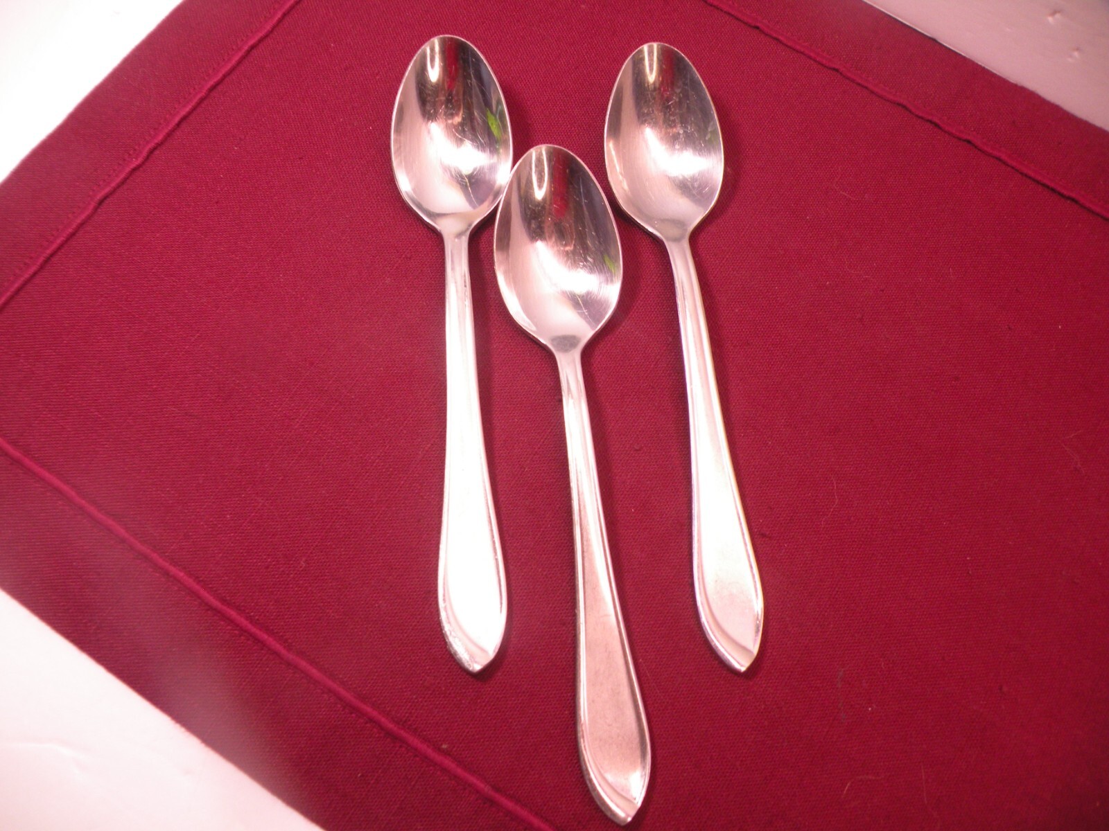 Set Of 3 Cambridge Stainless Chino Teaspoons 6 7/8