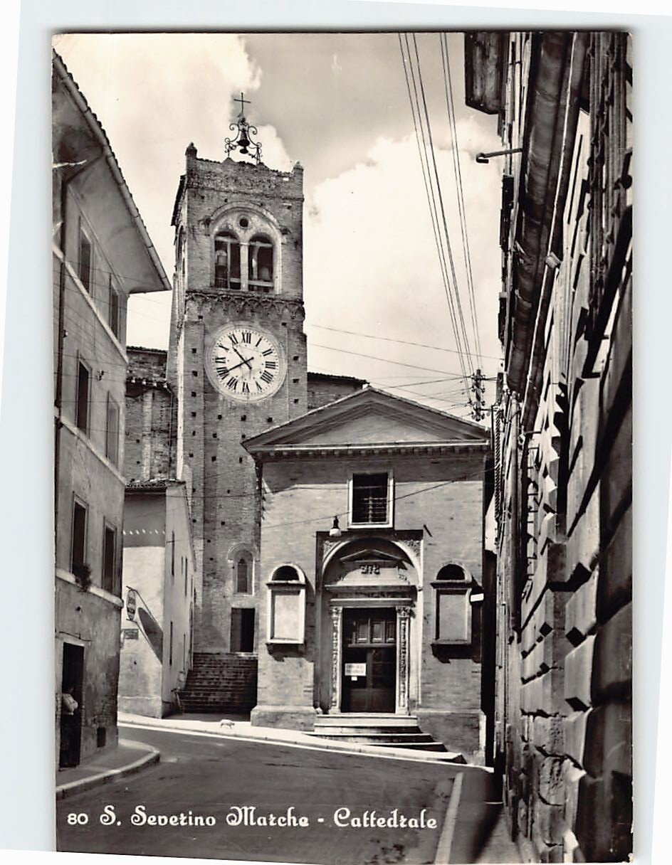Postcard Cattedrale San Severino Marche Italy