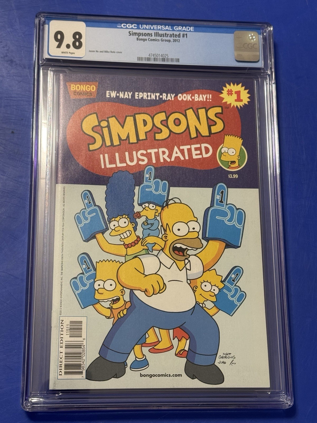 Simpsons Illustrated #1 CGC 9.8 1st Print Bartman Appearance BONGO COMICS 2012 Simpsons Illustrated #1 CGC 9.8 1st Print Bartman Appearance BONGO COMICS 2012