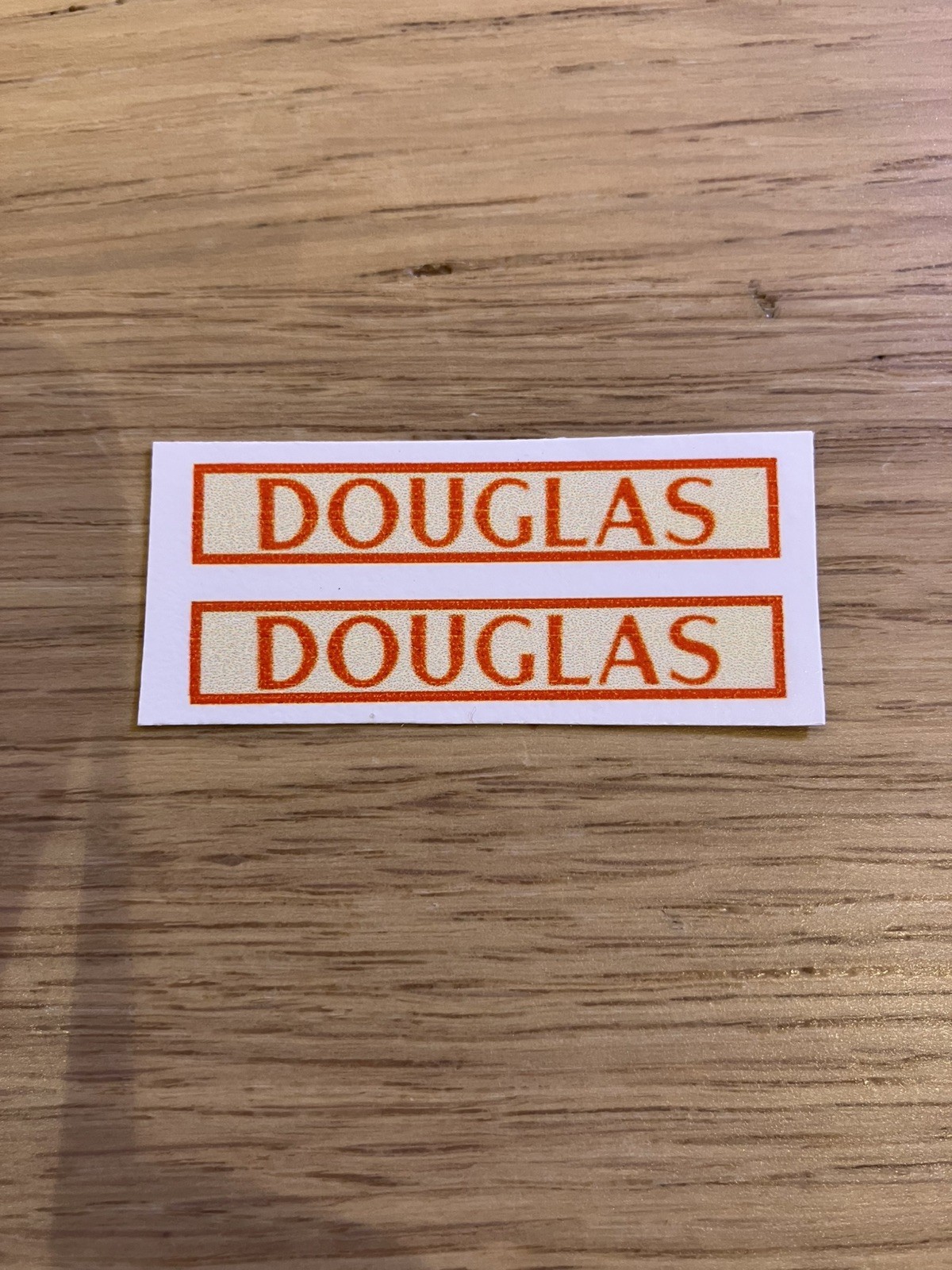 Matchbox Lesney No. 51C 8-Wheel Tipper “Douglas” Replacement Sticker Matchbox Lesney No. 51C 8-Wheel Tipper “Douglas” Replacement Sticker