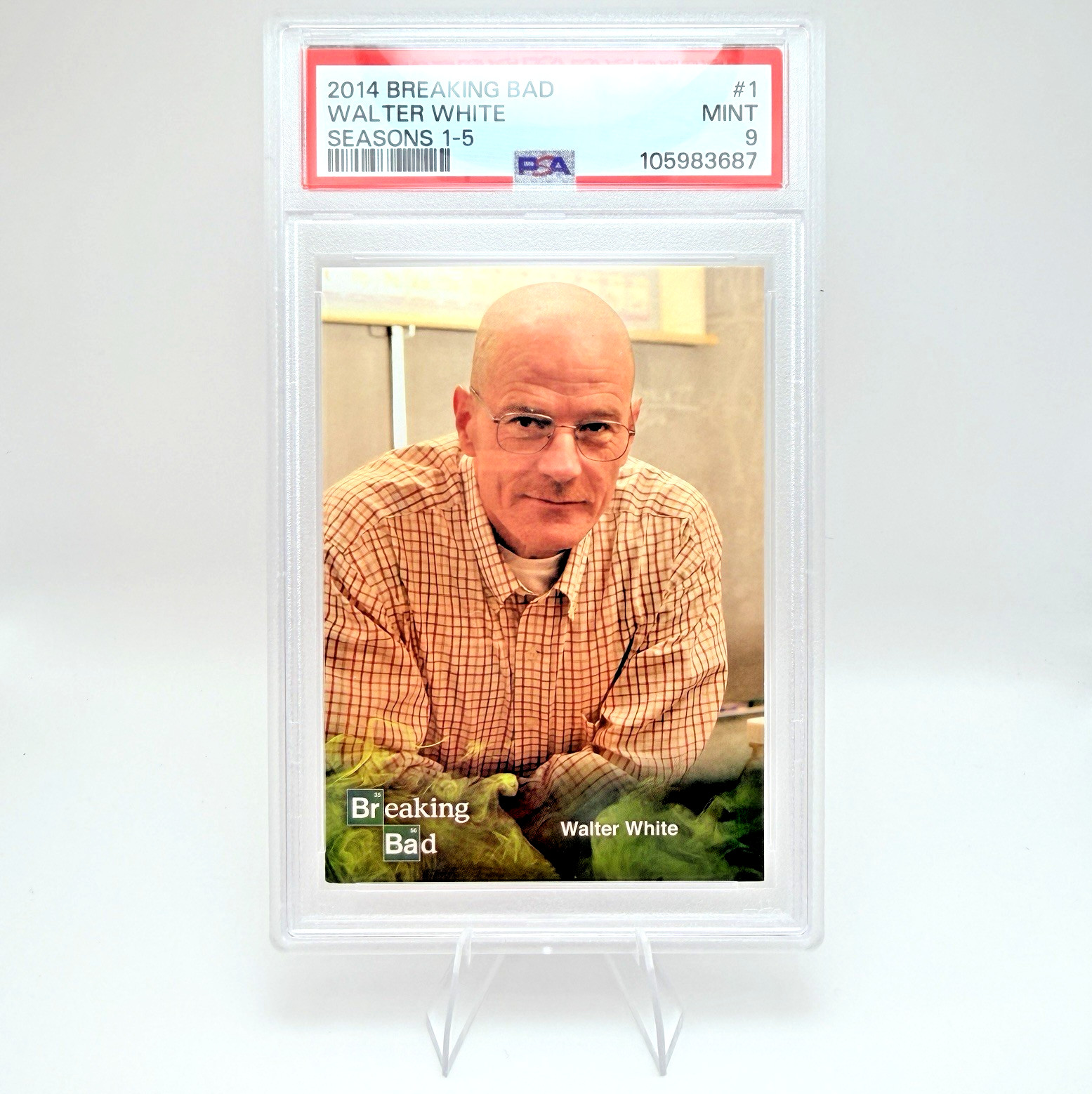 2014 Cryptozoic Breaking Bad #1 Walter White PSA 9 MINT Bryan Cranston