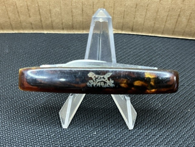 CASE XX 1965-1969 TORTISE HANDLE HUNTING DOG POCKET KNIFE 278 