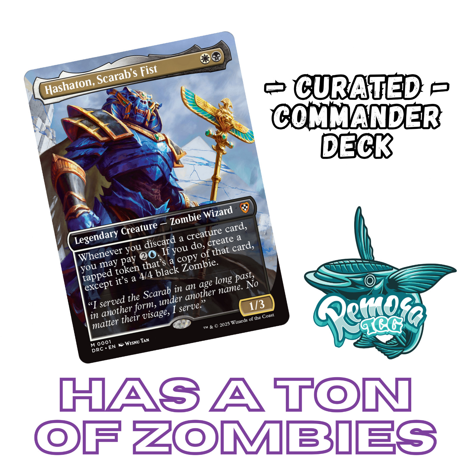 Hashaton, Scarab\'s Fist | Discard Theme Commander Deck | EDH Hashaton Deck |