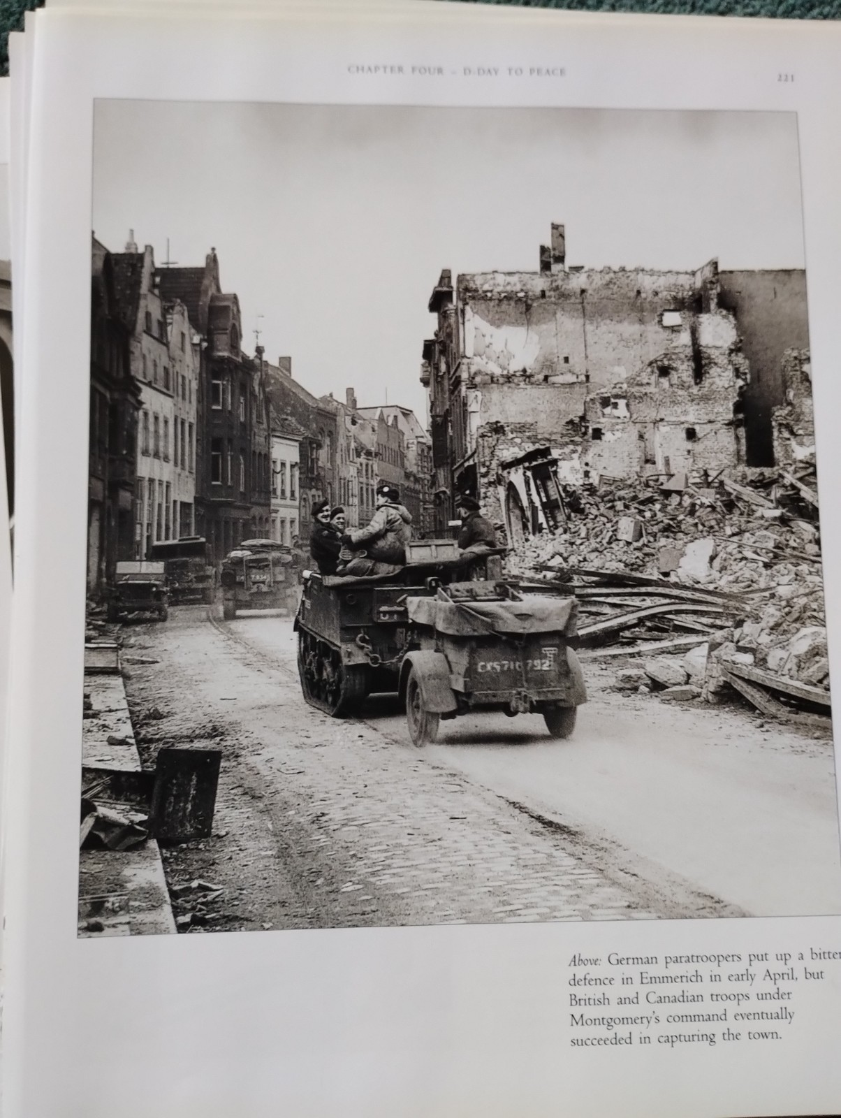 El17 Ephemera ww2 Reprint Picture the Fall Of emmerich 