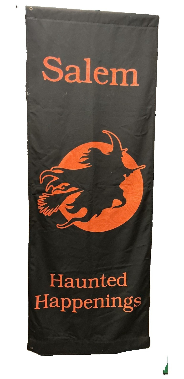 Historical Vintage Salem “Haunted Happenings” Street Banner Halloween 1982