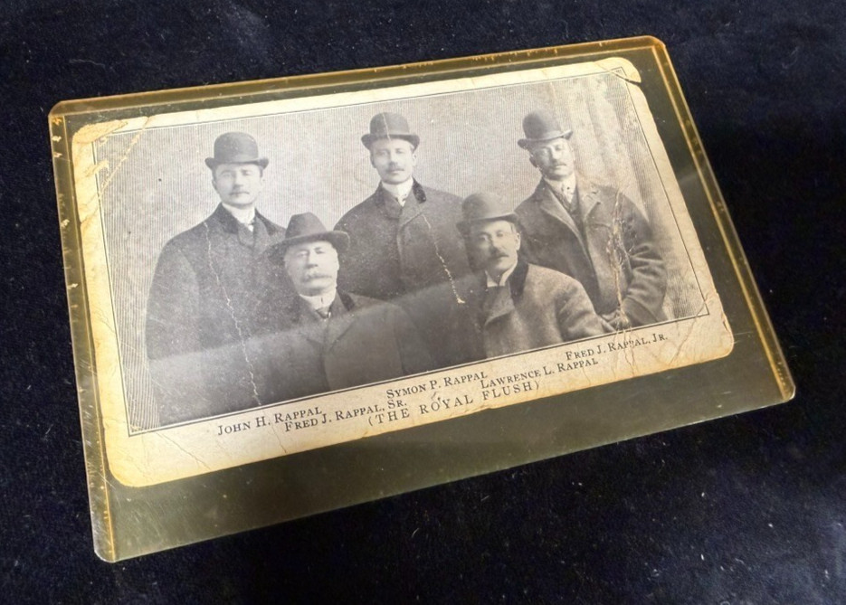 Vntg Ad Rappal Bro Livestock Co. Chicago Union Stock Yard Royal Flush Photo (A3)