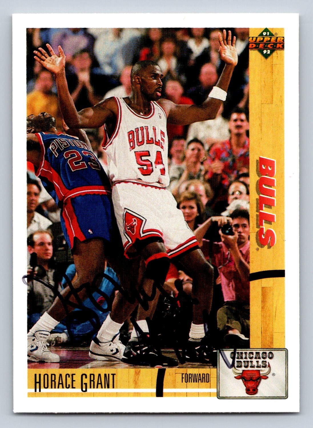 Horace Grant Hand Signed Trading Card