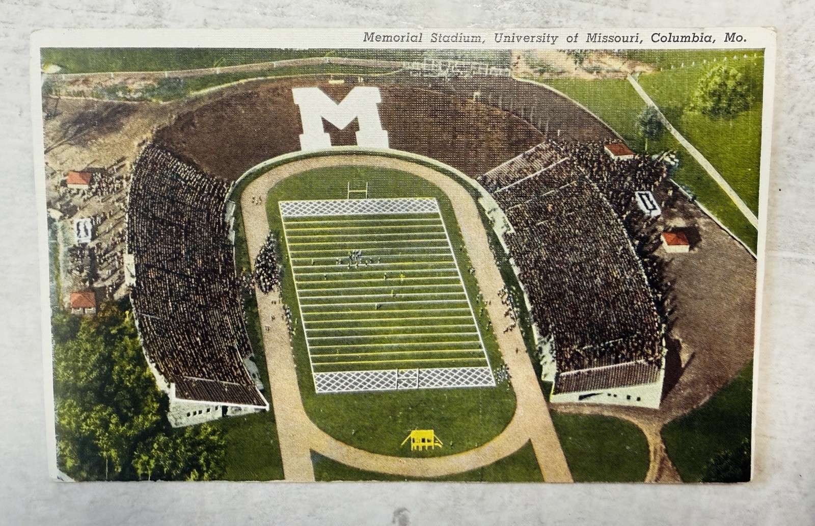 Memorial Stadium University of Missouri Columbia MO c1920 Postcard Football Memorial Stadium University of Missouri Columbia MO c1920 Postcard Football