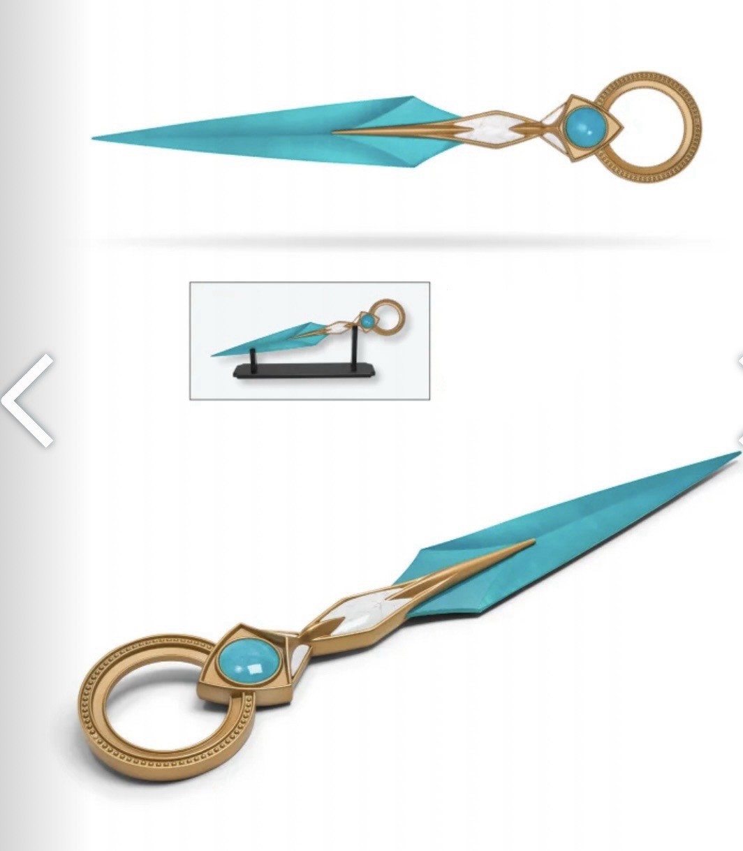 Dragon Age The Veilguard Rook’s Coffer Solas’ lyrium Dagger 22” Metal Dagger