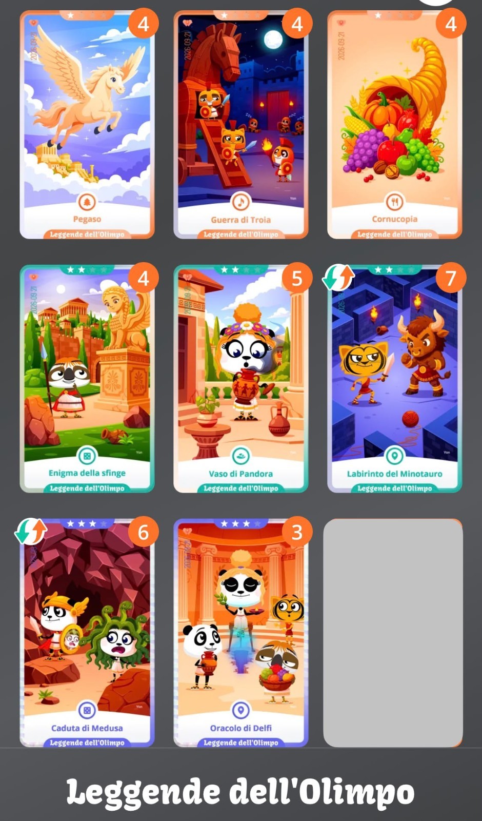Weward Wecard Legends of Olympus 1 to 8 NEW Olympus Olympus