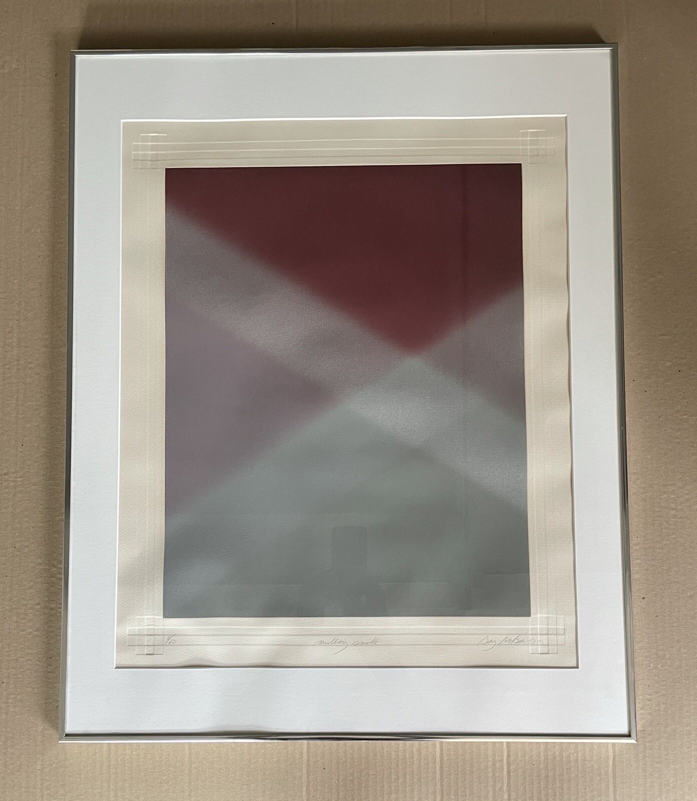 1977 Barry Nelson Lithograph Print Pencil Signed & Numbered Mulberry Smoke 6/60