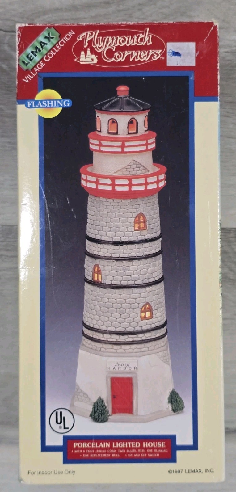 Lemax Village Collection Misty Harbor Lighthouse Plymouth Corners Item No. 75244 Lemax Village Collection Misty Harbor Lighthouse Plymouth Corners Item No. 75244