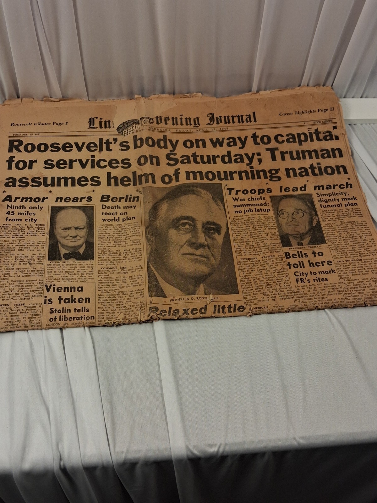 April 13 1945 News Paper