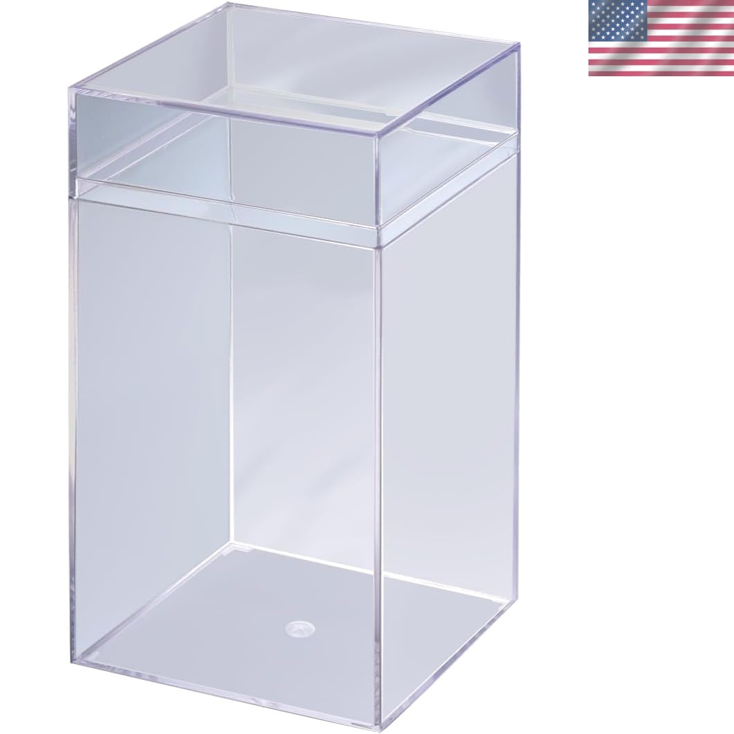 Versatile Clear 7-Inch Display Case for Beanie Babies and Collectible Figurines