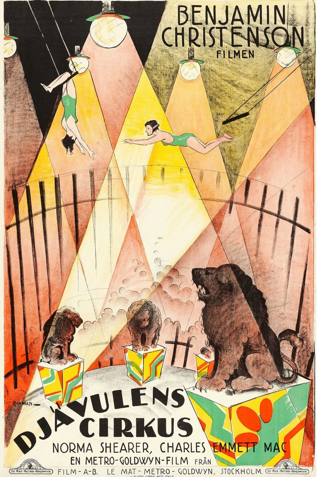 🎪 Djävulens Cirkus Poster - 1926 Classic Art Print 24x36” - Premium Matte