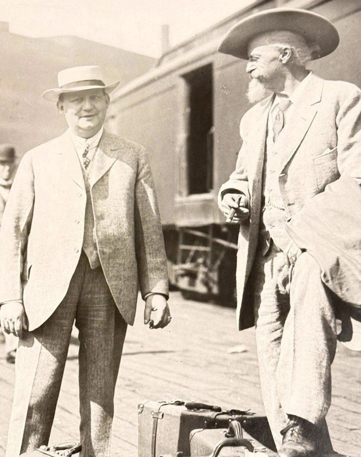 1913 Buffalo Bill Cody Harry Tammen Original Photo Kansas City Depot Wild West