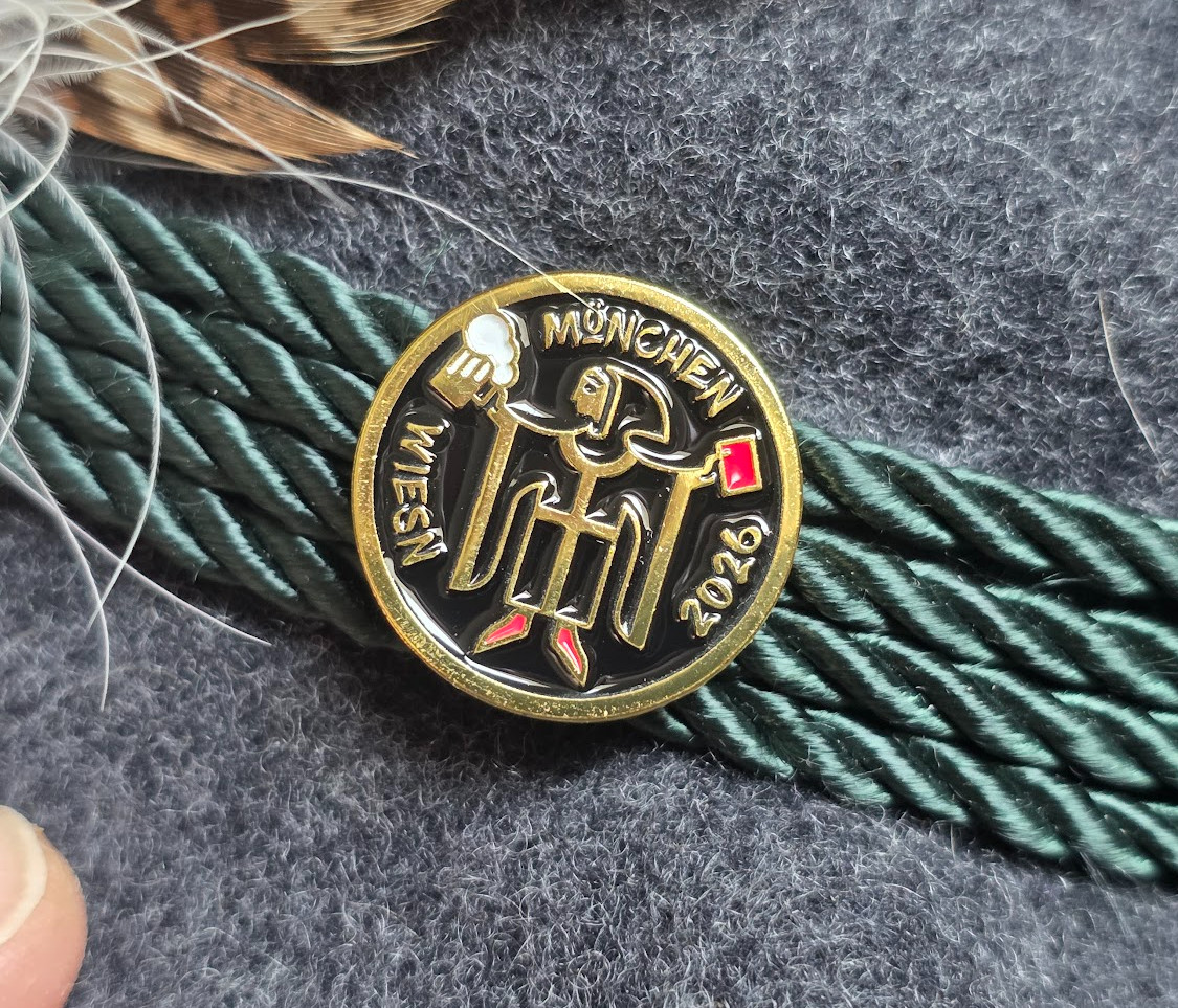 2026 München Kindl Oktoberfest Wiesn Hat Pin Munich Lederhosen Trachten Beer