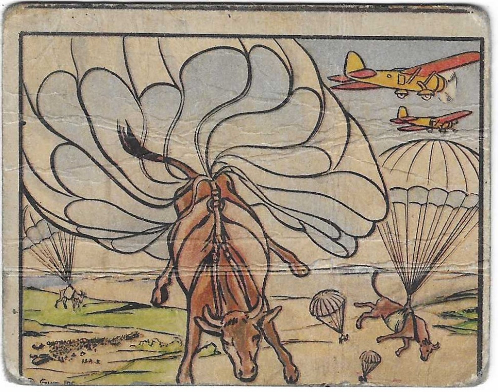 1938 GUM INC. HORRORS OF WAR #144 