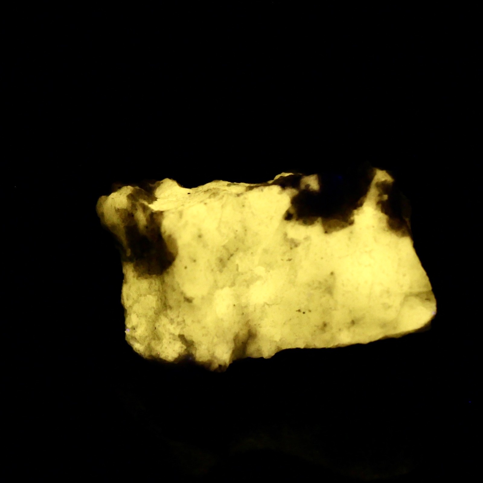 WERNERITE , Highly fluorescent, from the Lady Smith Mine, Quebec, Canada