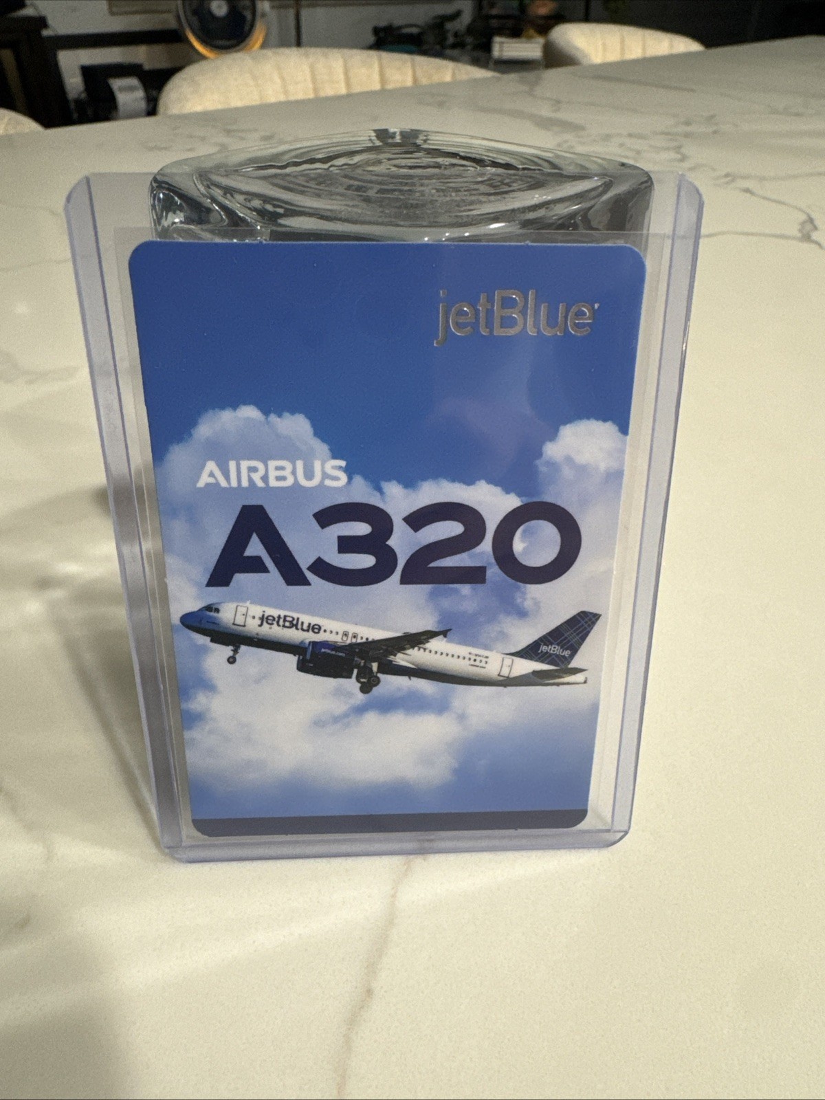 JetBlue Airbus A320 Aircraft Specs Information Card, JetBlue Airline