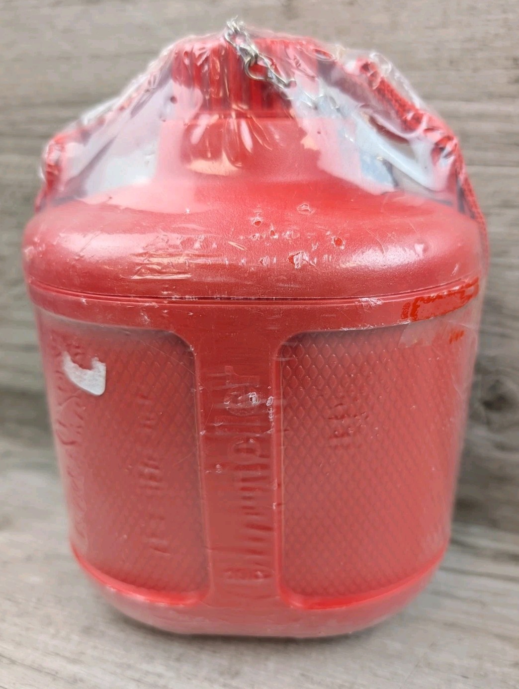 Vintage Red Heller Plastic Canteen w/ Strap New Sealed Made In Italy Alimenti Vintage Red Heller Plastic Canteen w/ Strap New Sealed Made In Italy Alimenti