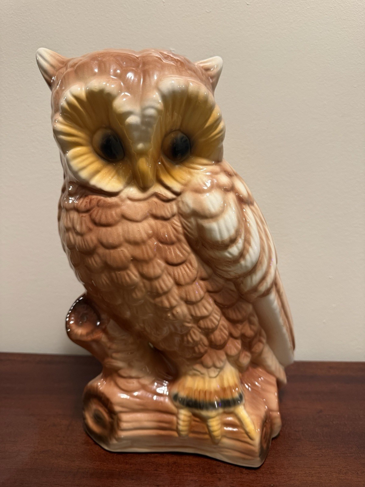 Vintage MCM Large Ceramic Owl 13”