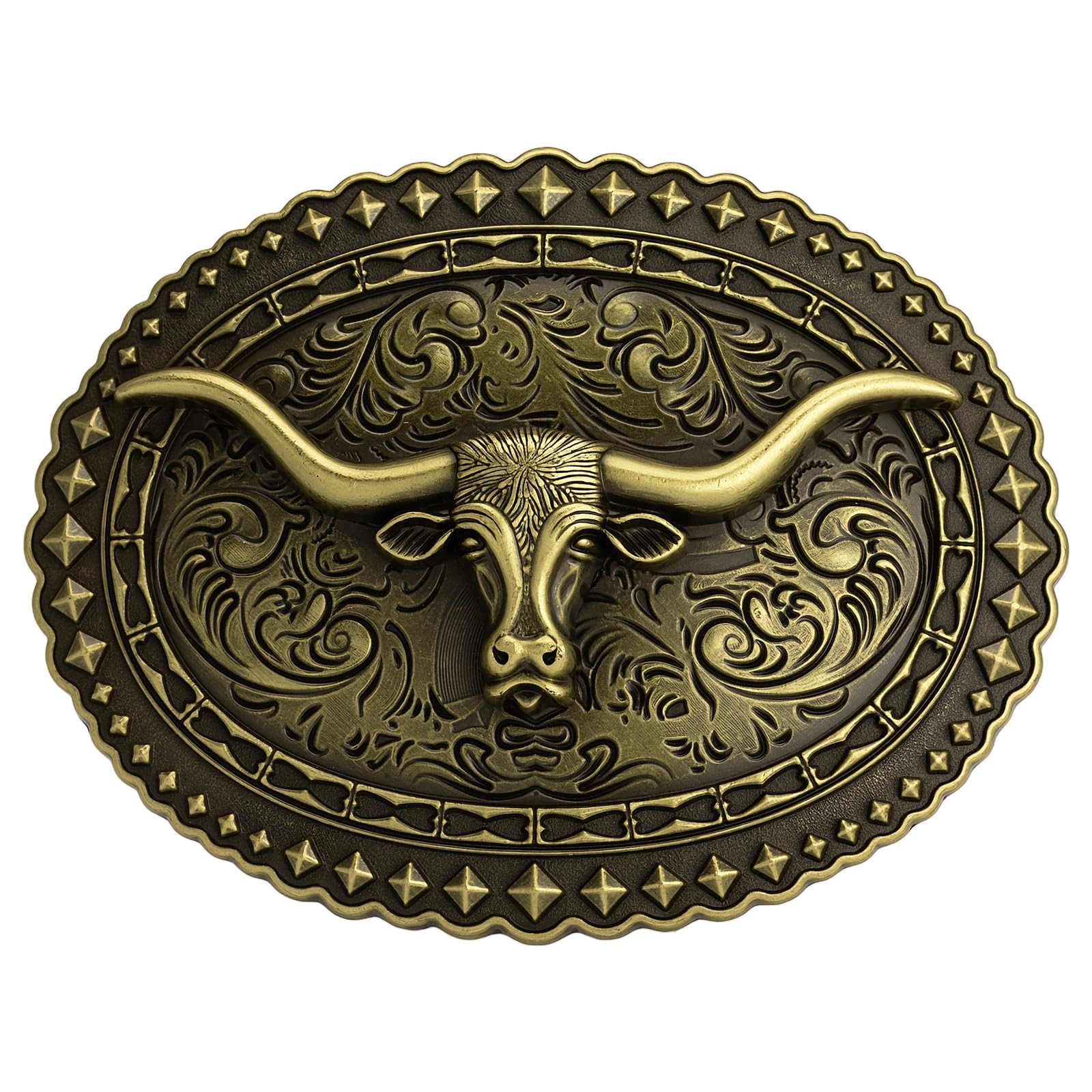 Vintage Longhorn Belt Buckle for 1.5\