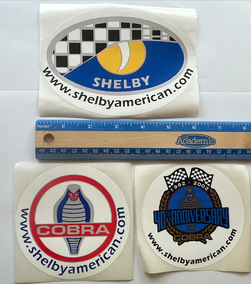 Shelby American 40th Decal Set - New Shelby N.O.S. - 23 Years Old Rare Find Shelby American 40th Decal Set - New Shelby N.O.S. - 23 Years Old Rare Find