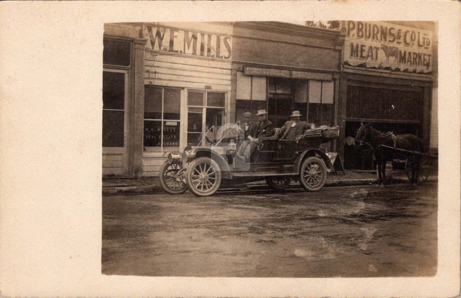 The Dalles OR Oregon Street View c1910s RPPC Photo Postcard COPY